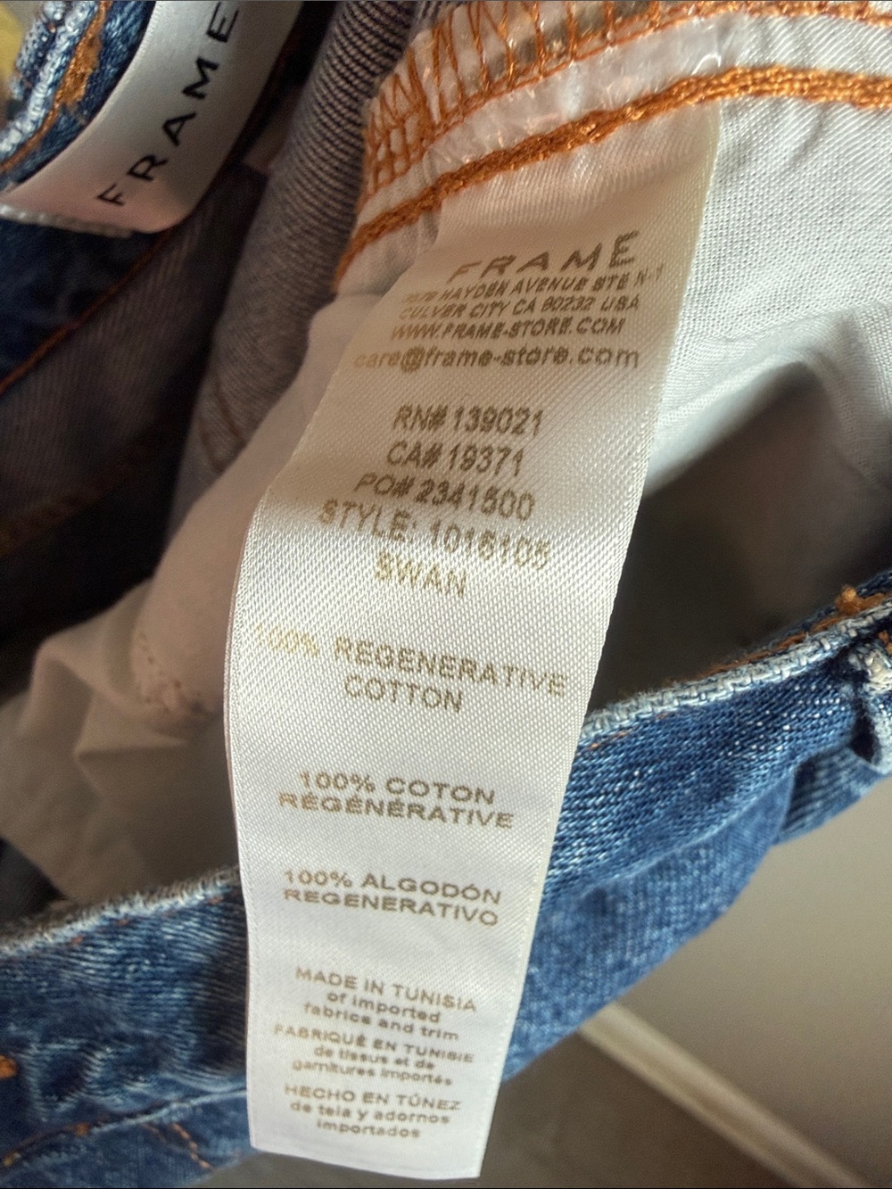 Frame Candle barrel jeans in Swan 29 - Picture 9 of 9